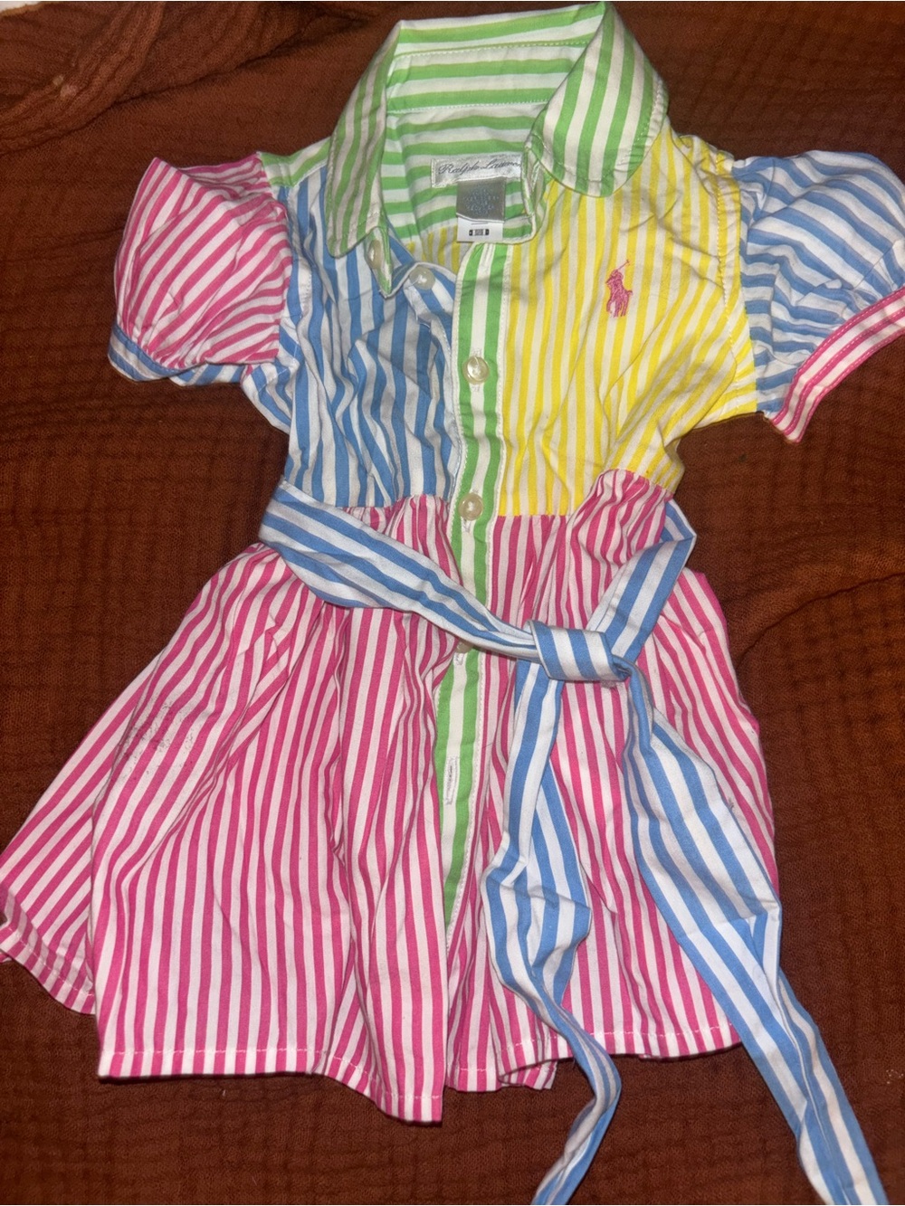 Polo Ralph Lauren
Baby Girls Striped Color-Blocked Dress 3 months